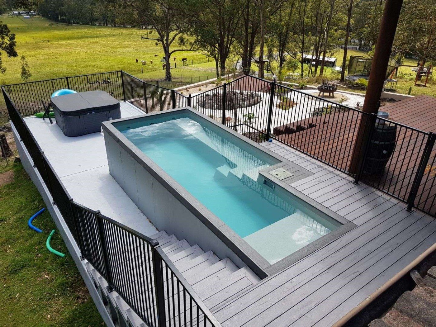 Buy shipping container swimming pool USA