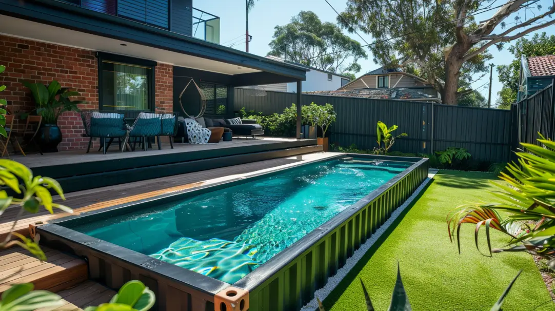 Buy shipping container swimming pool USA