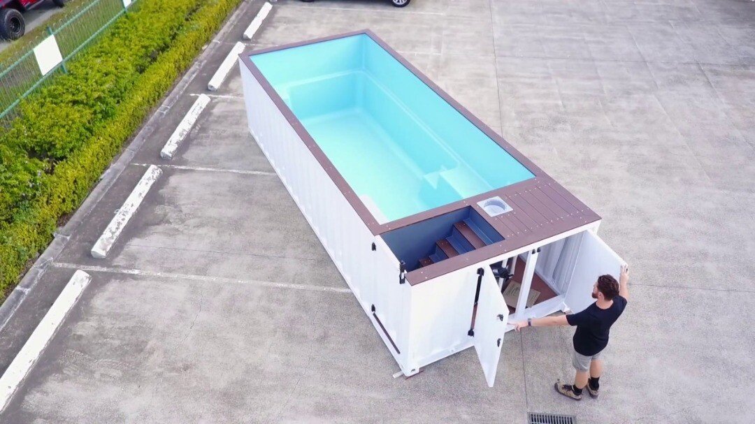 Buy shipping container swimming pool USA